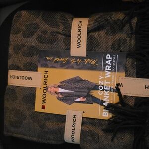 Woolrich Lena Leopard Blanket Wrap